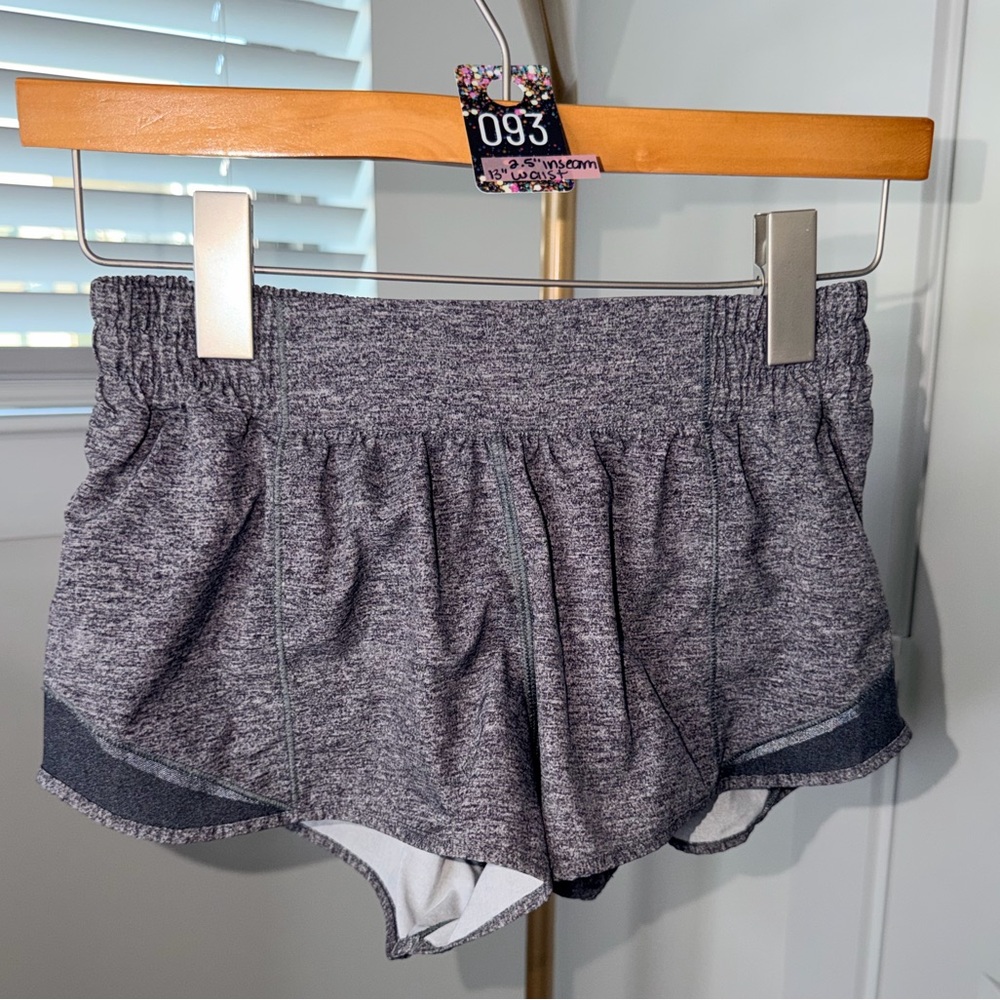 SOLD 93. Lululemon Hotty Hot Short II *2.5" Heather Lux Multi Black